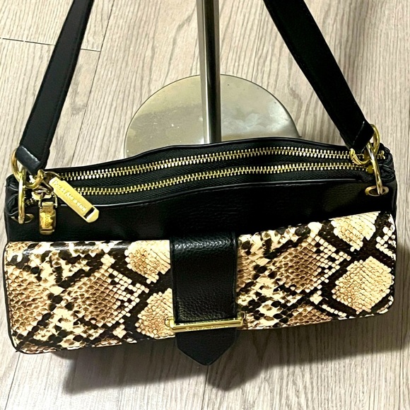 Enzo Angiolini Women Snake Print Satchel Bag, Neutral Snake - Picture 2 of 16